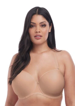 ELOMI Soutien-gorge Smooth Nude Moulé Armatures Sans Bretelles 16 ELOMI Soutien-gorge Smooth Nude Moulé Armatures Sans Bretelles -Sousvêtement Soldes EL4300 SAH alt1 Elomi Lingerie Smooth Sahara Underwired Moulded Strapless Bra