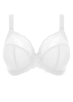 ELOMI Soutien-gorge Charley Ballet Blanc -Sousvêtement Soldes EL4382 WHE cut Elomi Lingerie Charley White Underwired Plunge Bra Stretch