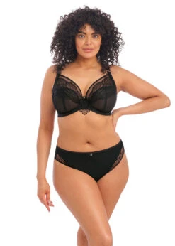 ELOMI Soutien-gorge Armatures Priya Noir -Sousvêtement Soldes EL4550 BLK alt1 Elomi Lingerie Priya Black Underwired Plunge Bra