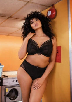 ELOMI Culotte Priya Noir -Sousvêtement Soldes El4555 BLK cons Elomi Lingerie Priya Black Full Brief 1