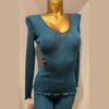 Top Manches Longue En Soie Siena Bleu Canard -Sousvêtement Soldes PhotoficheproduitMartine 844b3e4d 6e30 47b5 8204 6c77ba4272b3