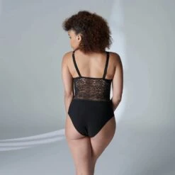 Simone Perele Body En Dentelle Sans Armatures Freesia Noir -Sousvêtement Soldes body noir simone perele freesia paris1 1