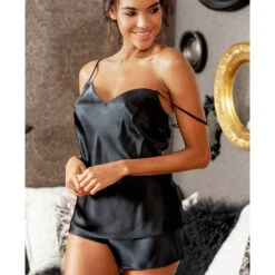 Ensemble Caraco & Short En Soie Unie Noir -Sousvêtement Soldes c2c8ed 36aff1f39af74e239dd0340837ce1cf3 mv2