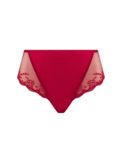 Culotte Haute En Soie Splendeur Soie Rouge 9 Culotte Haute En Soie Splendeur Soie Rouge -Sousvêtement Soldes culotte haute lise charmel splendeur soie rouge lise charmel3