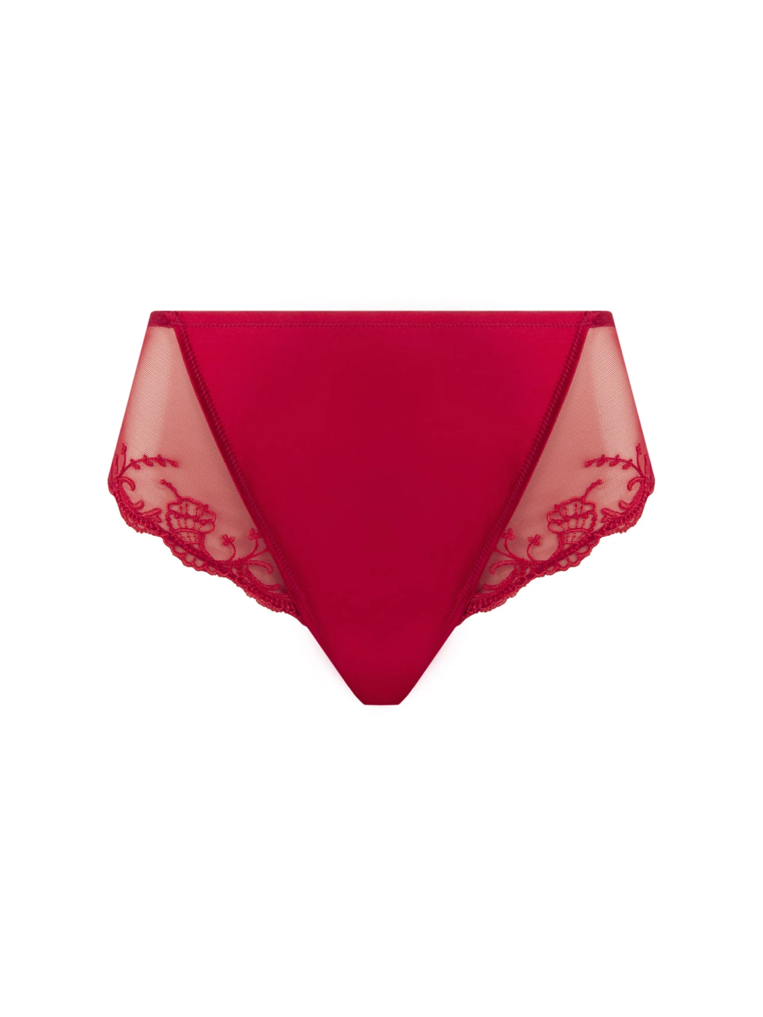 Culotte Haute En Soie Splendeur Soie Rouge 5 Culotte Haute En Soie Splendeur Soie Rouge – Image 3