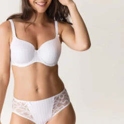 PRIMADONNA Culotte Haute Madison Blanc -Sousvêtement Soldes culotte primadonna madison blanc6