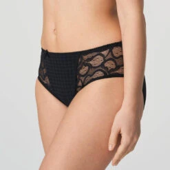 PRIMADONNA Culotte Haute Madison Noir -Sousvêtement Soldes culotte primadonna madison noir2