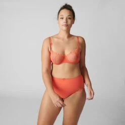 Simone Perele Culotte Haute Délice Mango -Sousvêtement Soldes culotte taille haute simone perele delice mango paris1