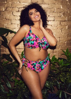 ELOMI Haut Maillot De Bain Plongeant Armatures Savaneta Noir -Sousvêtement Soldes haut maillot bain elomi savaneta noir paris