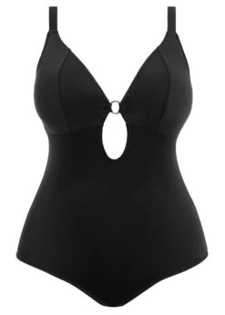 ELOMI Maillot De Bain 1 Pièce Plongeant Sans Armatures Plain Sailing Noir -Sousvêtement Soldes maillot de bain grande taille 1 piece plain sailing noir2