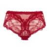 Shorty En Dentelle Rouge Soir De Venise -Sousvêtement Soldes shorty dentelle lise charmel splendeur venise rouge