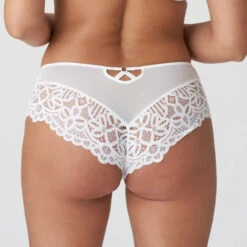 PRIMADONNA Shorty Twist First Night Blanc -Sousvêtement Soldes shorty dentelle primadonna twist first night blanc prias1 1