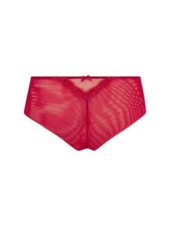 Shorty Splendeur Soie Rouge -Sousvêtement Soldes shorty lise charmel splendeur soie rouge paris