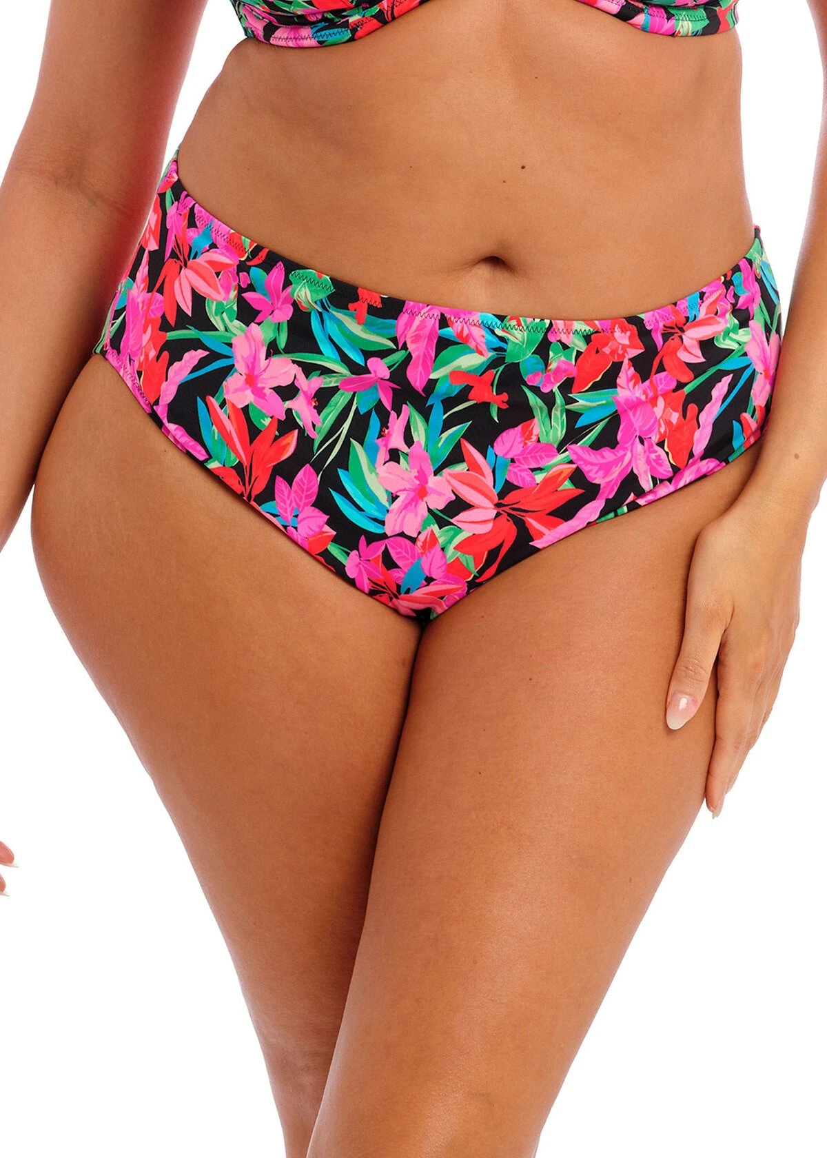 ELOMI Slip De Bain Bikini Taille Mi-haute Savaneta Noir 8 ELOMI Slip De Bain Bikini Taille Mi-haute Savaneta Noir – Image 6