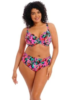 ELOMI Slip De Bain Bikini Taille Mi-haute Savaneta Noir 11 ELOMI Slip De Bain Bikini Taille Mi-haute Savaneta Noir -Sousvêtement Soldes slip bain bikini elomi savaneta noir paris4