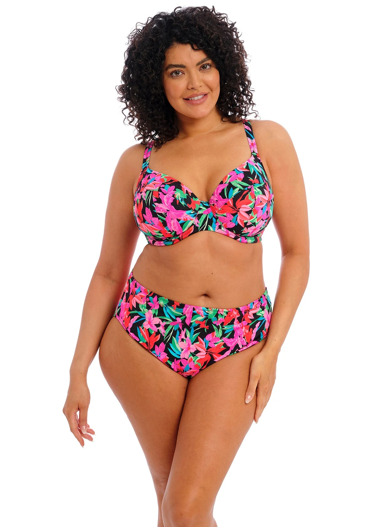 ELOMI Slip De Bain Bikini Taille Mi-haute Savaneta Noir 6 ELOMI Slip De Bain Bikini Taille Mi-haute Savaneta Noir – Image 4