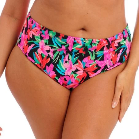 ELOMI Slip De Bain Bikini Taille Mi-haute Savaneta Noir 3 ELOMI Slip De Bain Bikini Taille Mi-haute Savaneta Noir