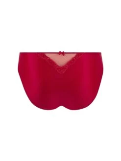 Slip Fantaisie Splendeur Soie Rouge -Sousvêtement Soldes slip fantaisie lise charmel splendeur soie rouge paris3
