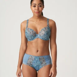 PRIMADONNA Slip Taille Haute Alalia Autumn Blue -Sousvêtement Soldes slip taille haute primadonna alalia autumn blue paris5 1