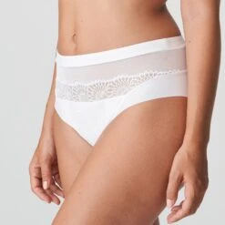 PRIMADONNA Slip Haute Sophora Blanc -Sousvêtement Soldes slip taille haute primadonna sophora blanc paris2