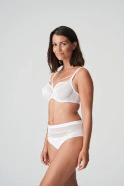 PRIMADONNA Slip Haute Sophora Blanc -Sousvêtement Soldes slip taille haute primadonna sophora blanc paris3