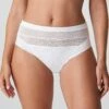 PRIMADONNA Slip Haute Sophora Blanc -Sousvêtement Soldes slip taille haute primadonna sophora blanc paris4