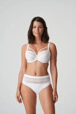 PRIMADONNA Slip Haute Sophora Blanc -Sousvêtement Soldes slip taille haute primadonna sophora blanc paris5