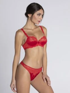 Soutien-gorge Armatures Splendeur Rouge -Sousvêtement Soldes soutien gorge armatures lise charmel splendeur soie rouge paris1