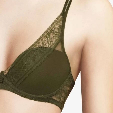 Chantelle Soutien-gorge Coque Plongeant Alto Kaki 3 Chantelle Soutien-gorge Coque Plongeant Alto Kaki