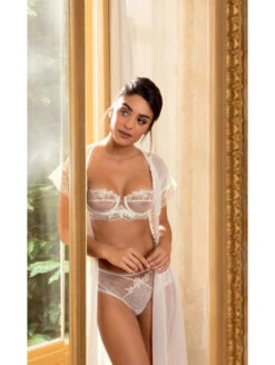 Soutien-gorge Corbeille Imagine La Beauté Ecru Nacre -Sousvêtement Soldes soutien gorge corbeille lise charmel imagine beaute ecru