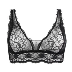 Soutien-gorge Triangle Sans Armatures Sublime En Dentelle Noir -Sousvêtement Soldes soutien gorge lise charmel sublime en dentelle noir2 1