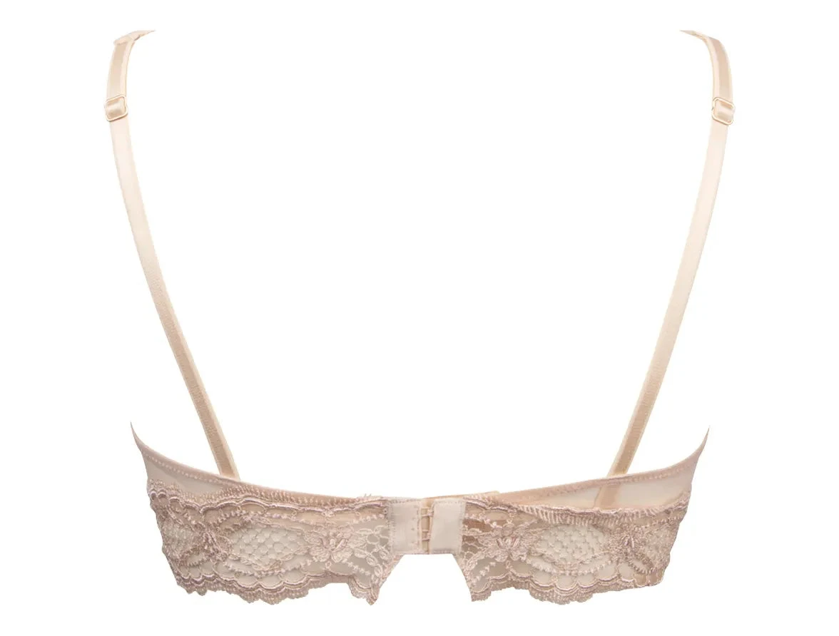 Soutien-gorge Triangle Sans Armatures Sublime En Dentelle Nude 4 Soutien-gorge Triangle Sans Armatures Sublime En Dentelle Nude – Image 2