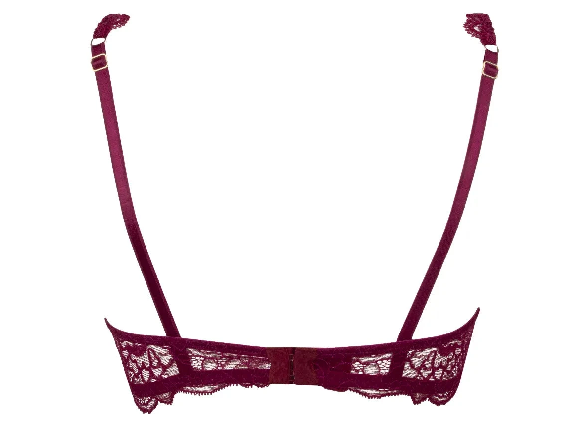 Soutien-gorge Triangle Glamour Sublime En Dentelle Fuchsia Sublime 5 Soutien-gorge Triangle Glamour Sublime En Dentelle Fuchsia Sublime – Image 3