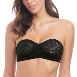 Wacoal Soutien-gorge Bandeau Noir Halo Lace -Sousvêtement Soldes soutien gorge wacoal halo lace noir 2