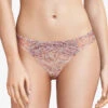 String Encens'moi Imprimé Cachemire -Sousvêtement Soldes string chantal thomass encens moi rose beige