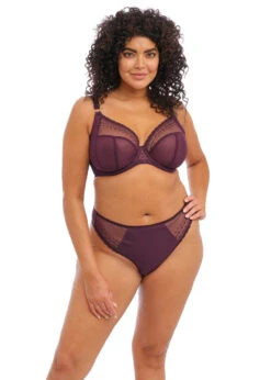 ELOMI String Matilda Wine Diamond -Sousvêtement Soldes string elomi matilda wine diamond grande taille paris 1