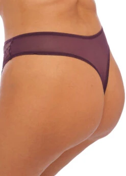 ELOMI String Matilda Wine Diamond 10 ELOMI String Matilda Wine Diamond -Sousvêtement Soldes string elomi matilda wine diamond grande taille paris1