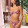String Sexy Fuchsia Envolée De Fleurs -Sousvêtement Soldes string sexy lise charmel envolee fleurs paris
