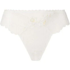 Tanga En Dentelle Imagine La Beauté Ecru Nacre